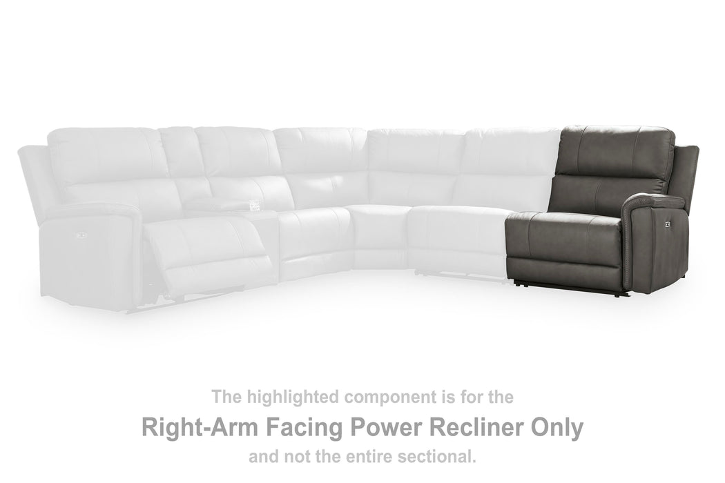 Bleckley Power Reclining Sectional - Dan Dan The Mattress Man (Midland, MI)