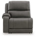 5Z - Pittson Power Reclining Sectional Loveseat with Console - Dan Dan The Mattress Man (Midland, MI)