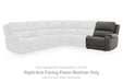 5Z - Pittson Power Reclining Sectional Loveseat with Console - Dan Dan The Mattress Man (Midland, MI)
