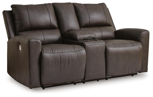 Boxmere Power Reclining Loveseat with Console - Dan Dan The Mattress Man (Midland, MI)