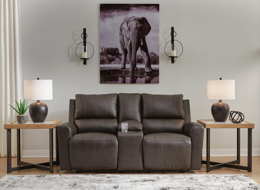 Boxmere Power Reclining Loveseat with Console - Dan Dan The Mattress Man (Midland, MI)