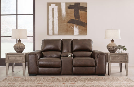 Alessandro Power Reclining Loveseat with Console - Dan Dan The Mattress Man (Midland, MI)