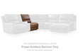 DeepWakes Reclining Sectional with Storage Console - Dan Dan The Mattress Man (Midland, MI)