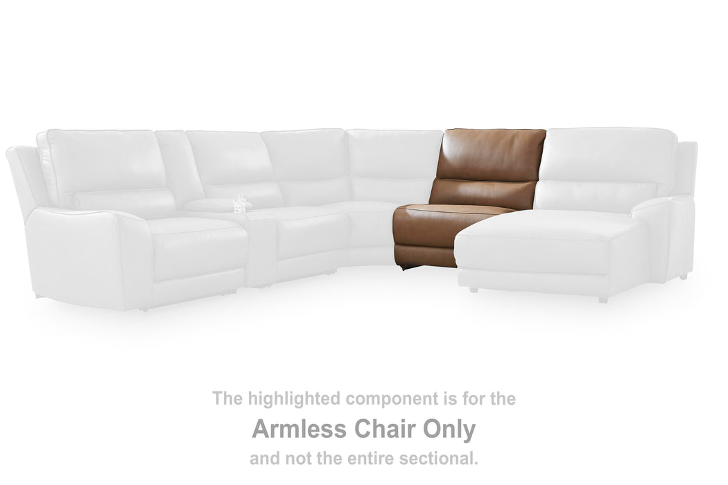 DeepWakes Reclining Sectional with Storage Console - Dan Dan The Mattress Man (Midland, MI)