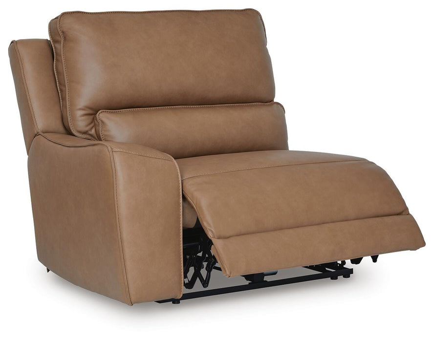 DeepWakes Reclining Sectional with Storage Console - Dan Dan The Mattress Man (Midland, MI)
