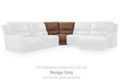 DeepWakes Reclining Sectional with Storage Console - Dan Dan The Mattress Man (Midland, MI)
