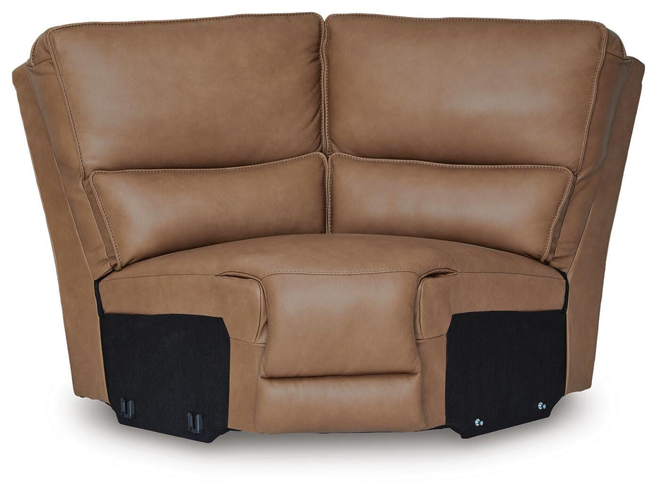 DeepWakes Reclining Sectional with Storage Console - Dan Dan The Mattress Man (Midland, MI)