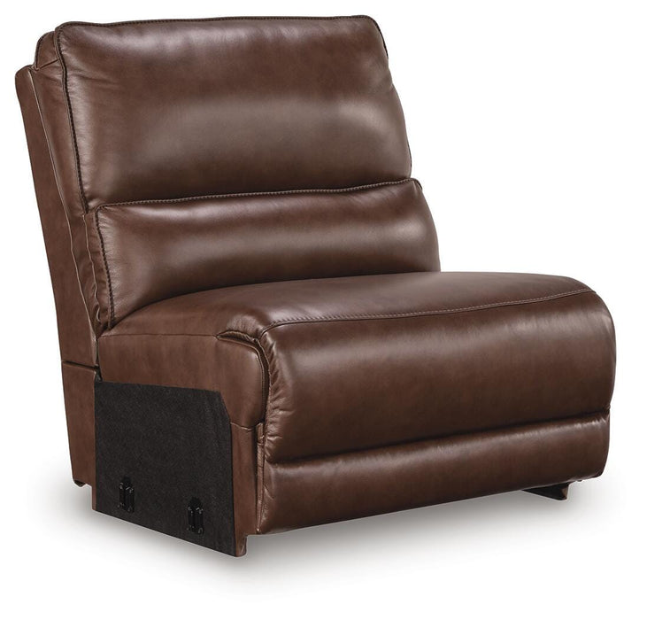 DeepWakes Reclining Sectional with Storage Console - Dan Dan The Mattress Man (Midland, MI)