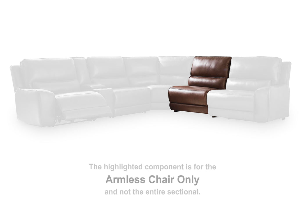 DeepWakes Reclining Sectional with Storage Console - Dan Dan The Mattress Man (Midland, MI)