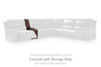 DeepWakes Reclining Sectional with Storage Console - Dan Dan The Mattress Man (Midland, MI)