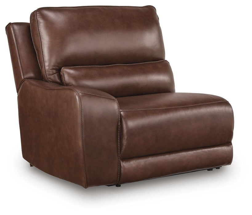 DeepWakes Reclining Sectional with Storage Console - Dan Dan The Mattress Man (Midland, MI)