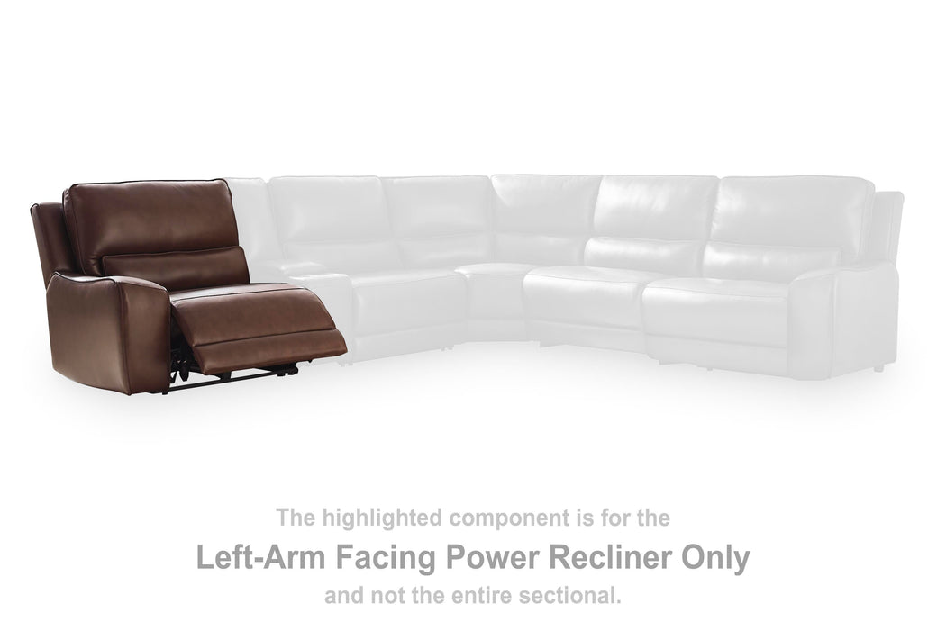 DeepWakes Reclining Sectional with Storage Console - Dan Dan The Mattress Man (Midland, MI)