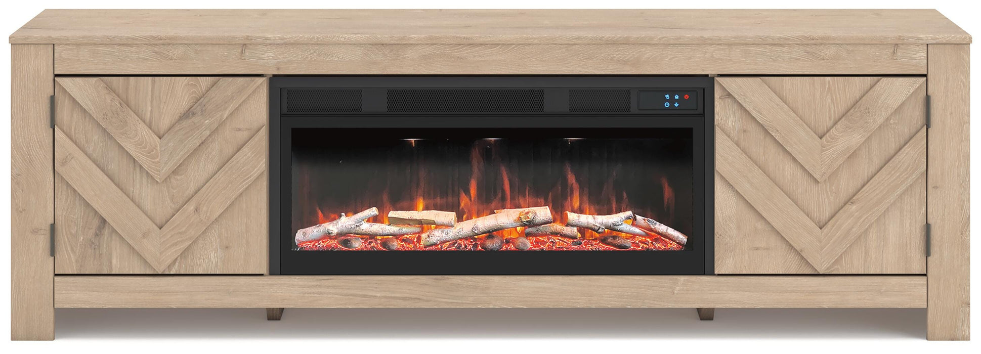 Cayboni 71" TV Stand with Electric Fireplace - Dan Dan The Mattress Man (Midland, MI)