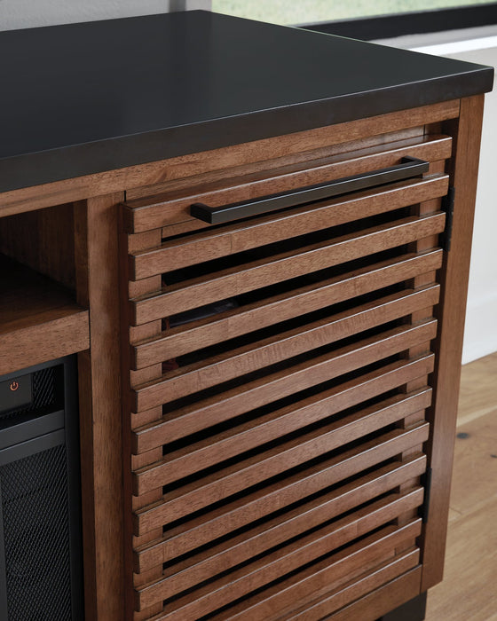 Kallari 84" TV Stand with Electric Fireplace