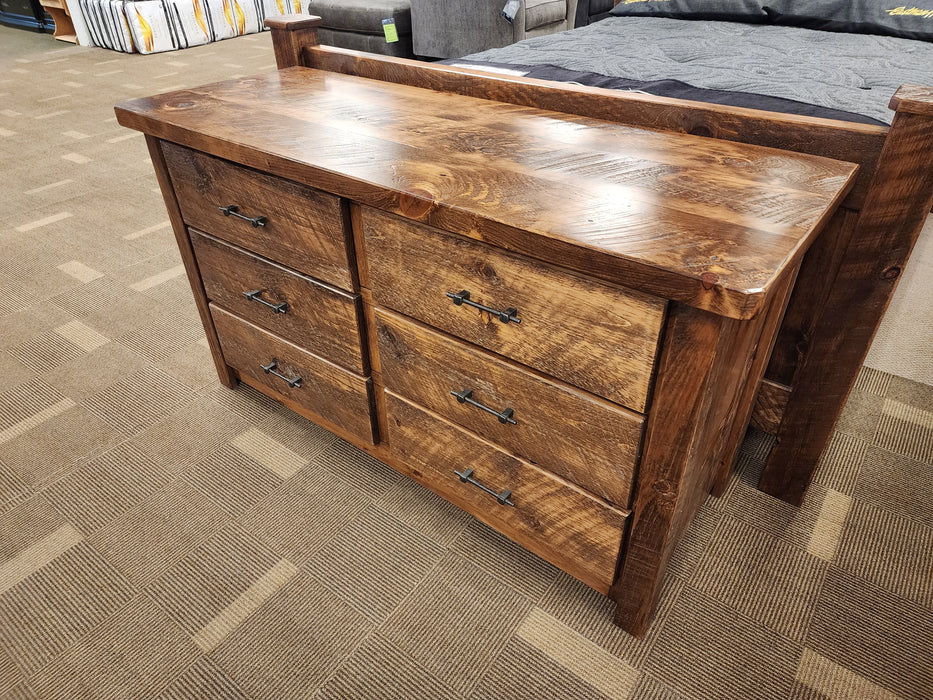Rough Sawn Pine 6 Drawer Dresser Rough Sawn Pine 6 Drawer Dresser
