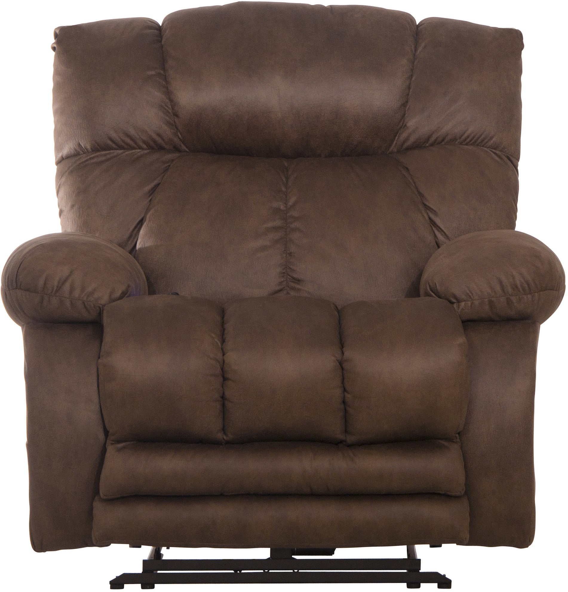 Dawkins Power Lay Flat Recliner w/ Oversize Extra Comfort Ottoman - Dan Dan The Mattress Man (Midland, MI)